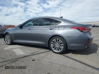 2017 Genesis G80 3.8L with VIN KMHGN4JE9HU167622, listed as a Copart auction lot 77700464 with 43,166 mi miles and Salvage Title. Bid and sale history available at DreamBid. Image 2.
