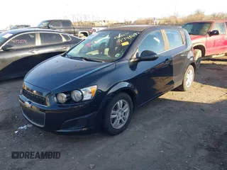 2014 Chevrolet Sonic LT with VIN 1G1JC6SB1E4162712, listed as a IAAI auction lot 41745672 with 94,840 mi miles. Bid and sale history available at carsss.com. Image 2.