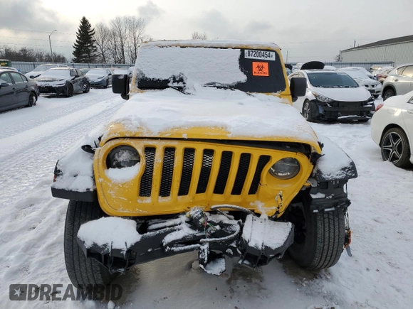 2021 Jeep Wrangler Sport S with VIN 1C4GJXAN5MW680091, listed as a Copart auction lot 87200454 with Not Provided miles and Salvage Title. Bid and sale history available at DreamBid. Image 5.