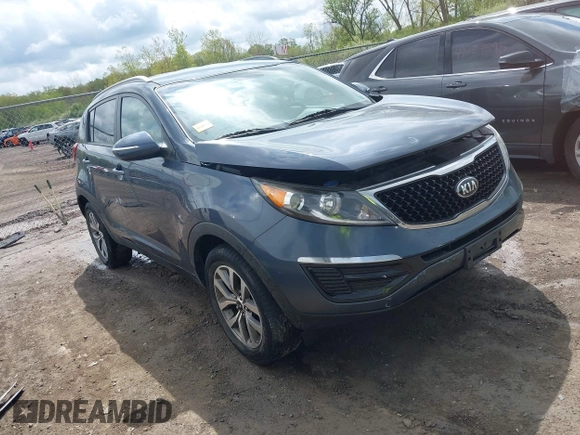 2014 Kia Sportage LX with VIN KNDPB3AC2E7647405, listed as a IAAI auction lot 42151049 with 102,724 mi miles and . Bid and sale history available at carsss.com. Image 1.
