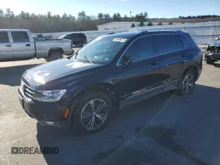 2019 Volkswagen Tiguan SE with VIN 3VV2B7AX6KM091154, listed as a Copart auction lot 86488074 with 63,605 mi miles and Salvage Title. Bid and sale history available at DreamBid. Image 1.