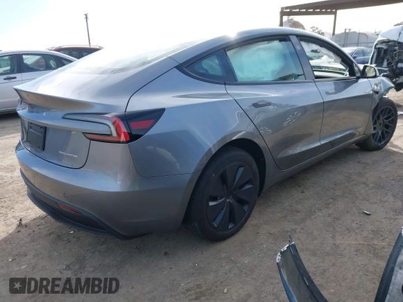 2025 Tesla Model 3 Long Range with VIN 5YJ3E1EB4SF873799, listed as a IAAI auction lot 41548818 with 2,129 mi miles and . Bid and sale history available at DreamBid. Image 4.