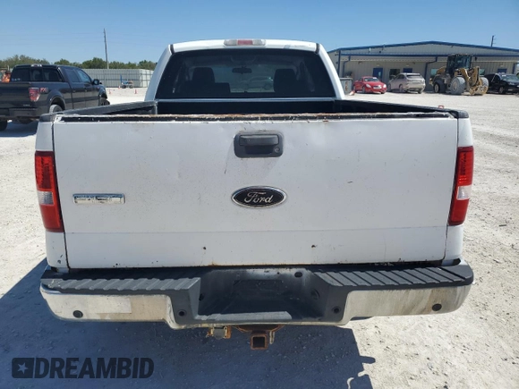 2005 Ford F-150 XLT with VIN 1FTPX12565KE38543, listed as a Copart auction lot 48206165 with 0 mi miles and Clean Title. Bid and sale history available at carsss.com. Image 6.