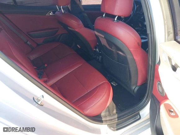 2018 Kia Stinger GT1 with VIN KNAE45LC6J6028524, listed as a IAAI auction lot 41781169 with 64,806 mi miles. Bid and sale history available at carsss.com. Image 8.