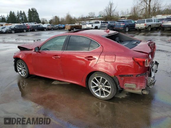 2013 Lexus IS 250 with VIN JTHBF5C24D5190703, listed as a Copart auction lot 86897944 with Not Provided miles and Salvage Title. Bid and sale history available at DreamBid. Image 2.