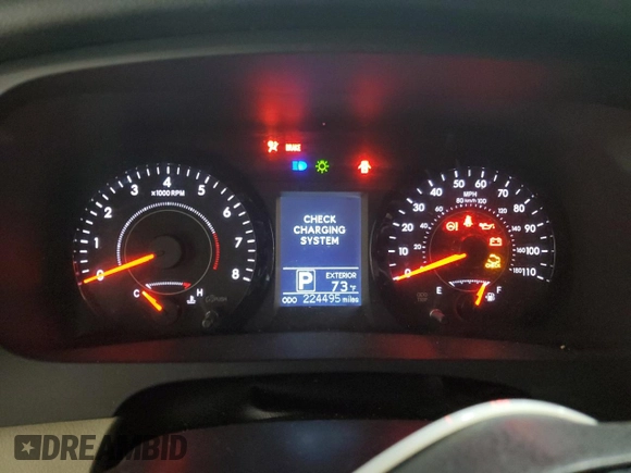 2016 Toyota Sienna L with VIN 5TDZK3DC2GS735352, listed as a Copart auction lot 77198404 with 224,495 mi miles and Salvage title. Bid and sale history available at DreamBid. Image 9.