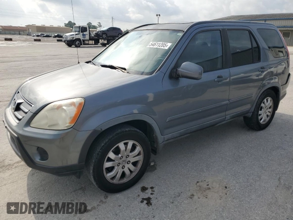 2005 Honda CR-V EX SE with VIN JHLRD78925C064346, listed as a Copart auction lot 54611205 with 245,278 mi miles and Clean Title. Bid and sale history available at carsss.com. Image 1.