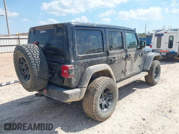 2022 Jeep Wrangler Unlimited Sport with VIN 1C4HJXDG7NW120432, listed as a IAAI auction lot 40498948 with 11,235 mi miles and . Bid and sale history available at DreamBid. Image 4.