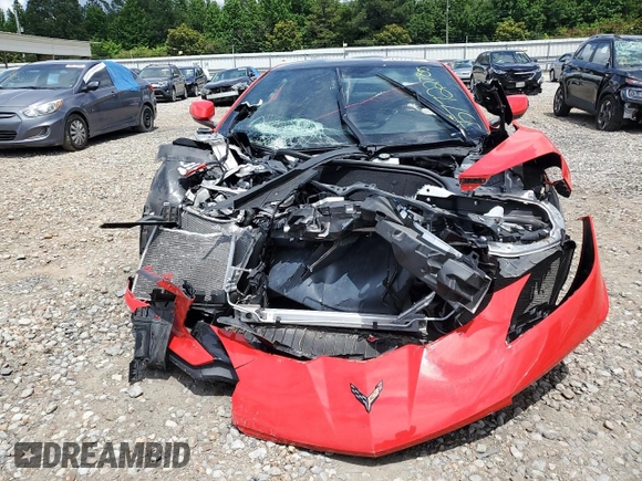 2022 Chevrolet Corvette 1LT with VIN 1G1YA2D43N5111511, listed as a Copart auction lot 57722565 with Not provided miles and Salvage title. Bid and sale history available at DreamBid. Image 5.