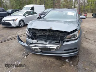 2015 Hyundai Genesis 3.8L with VIN KMHGN4JE8FU098774, listed as a IAAI auction lot 42069813 with 76,397 mi miles. Bid and sale history available at carsss.com. Image 6.