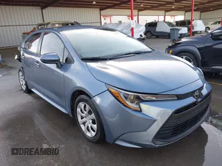 2023 Toyota Corolla LE with VIN 5YFB4MDE3PP076144, listed as a IAAI auction lot 41800449 with 36,450 mi miles. Bid and sale history available at carsss.com. Image 1.