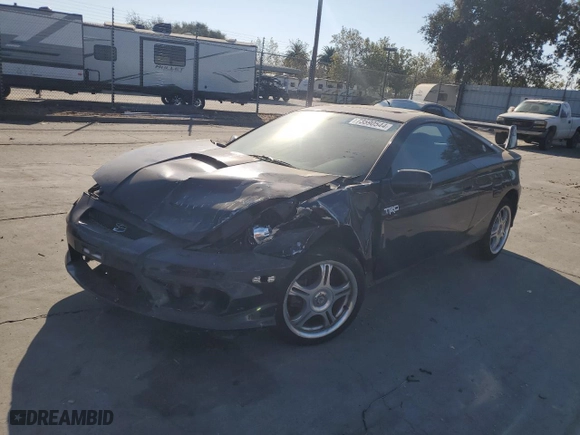 2001 Toyota Celica GT with VIN JTDDR32T410106050, listed as a Copart auction lot 73590544 with 190,694 mi miles and Salvage Title. Bid and sale history available at carsss.com. Image 1.