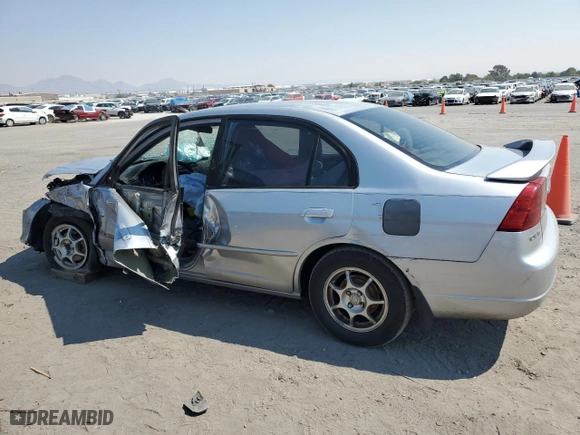 2003 Honda Civic LX with VIN 2HGES16693H580433, listed as a Copart auction lot 69686534 with 142,678 mi miles and Salvage Title. Bid and sale history available at carsss.com. Image 2.