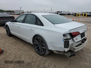2017 Audi S8 z VIN WUAJ5AFD8HN901401, wystawiony jako Copart lot #77734973 z przebiegiem 133 780 mil mil oraz . Historia ofert i sprzedaży dostępna na DreamBid. Obrazek 2.
