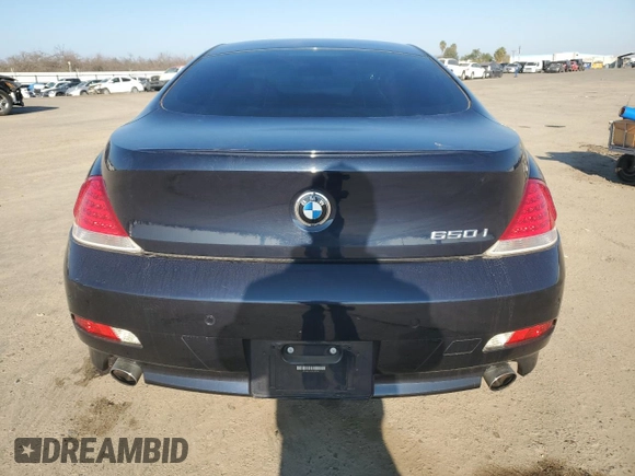 2006 BMW 6 Series 650Ci with VIN WBAEH13496CR50851, listed as a Copart auction lot 87455644 with 57,481 mi miles and Salvage Title. Bid and sale history available at carsss.com. Image 6.