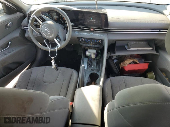 2024 Hyundai Elantra SEL with VIN KMHLM4DG4RU733265, listed as a Copart auction lot 63406845 with 8,994 mi miles and Salvage title. Bid and sale history available at DreamBid. Image 8.