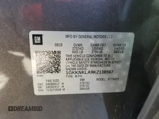 2019 GMC Acadia SLE with VIN 1GKKNKLA9KZ138567, listed as a Copart auction lot 49495695 with 106,451 mi miles and Non Repairable. Bid and sale history available at carsss.com. Image 15.
