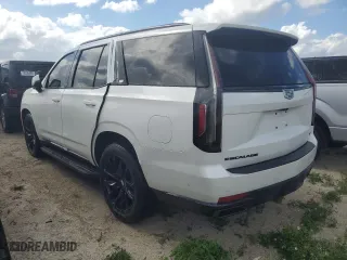 2021 Cadillac Escalade Sport Platinum with VIN 1GYS4GKL3MR421705, listed as a Copart auction lot 78834224 with 0 mi miles and Non Repairable. Bid and sale history available at carsss.com. Image 2.