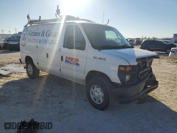 2012 Ford Econoline Cargo Super Duty Commercial z VIN 1FTSE3EL9CDB29088, wystawiony jako Copart lot #80108624 z przebiegiem 209 760 mil mil oraz Szkoda całkowita • Salvage title. Historia ofert i sprzedaży dostępna na DreamBid. Obrazek 4.
