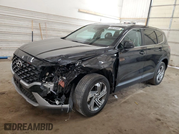 2021 Hyundai Santa Fe SE with VIN 5NMS14AJXMH321148, listed as a Copart auction lot 59810465 with 38,661 mi miles and Salvage title. Bid and sale history available at DreamBid. Image 1.