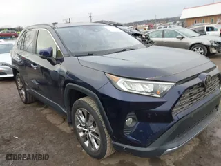 2019 Toyota RAV4 Limited with VIN JTMN1RFV4KD501124, listed as a IAAI auction lot 41510377 with 95,114 mi miles. Bid and sale history available at carsss.com. Image 1.