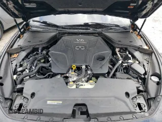 2022 Infiniti Q60 Red Sport 400 with VIN JN1FV7LL2NM681081, listed as a Copart auction lot 83412034 with 11,238 mi miles and Salvage title. Bid and sale history available at DreamBid. Image 11.
