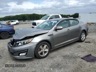 2015 Kia Optima LX with VIN 5XXGM4A76FG515579, listed as a Copart auction lot 60132045 with 156,043 mi miles and Clean title. Bid and sale history available at DreamBid. Image 1.