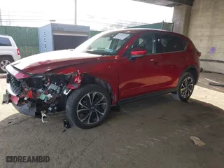 2022 Mazda CX-5 2.5 S Premium Package with VIN JM3KFBDM7N0537947, listed as a IAAI auction lot 41195784 with NaN miles. Bid and sale history available at carsss.com. Image 17.