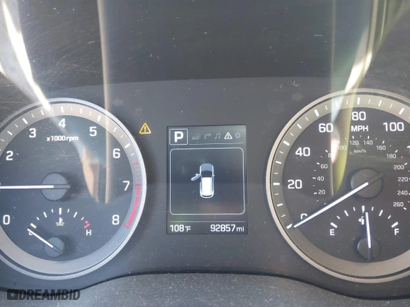2017 Hyundai Tucson Sport with VIN KM8J3CA25HU347658, listed as a IAAI auction lot 41801178 with 92,857 mi miles. Bid and sale history available at carsss.com. Image 7.