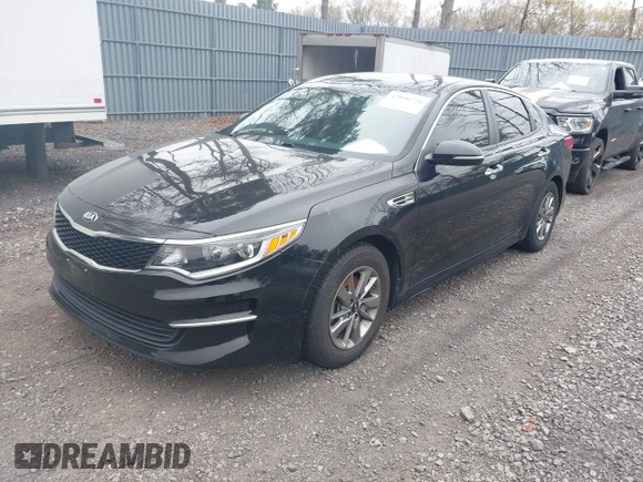 2016 Kia Optima LX Turbo with VIN 5XXGT4L16GG095223, listed as a IAAI auction lot 42096726 with 89,833 mi miles. Bid and sale history available at carsss.com. Image 2.