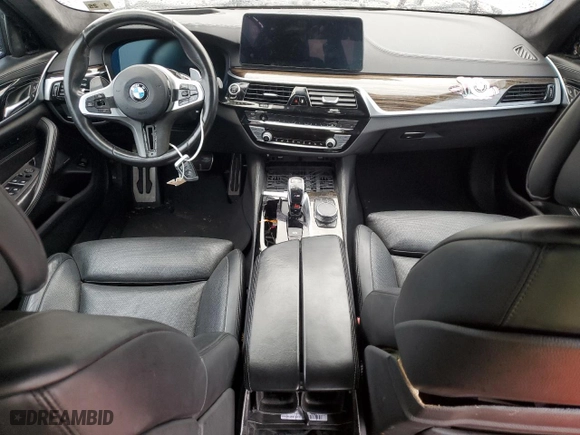 2020 BMW M5 Competition with VIN WBSJF0C08LB448874, listed as a Copart auction lot 48020635 with 0 mi miles and Salvage Title. Bid and sale history available at carsss.com. Image 8.