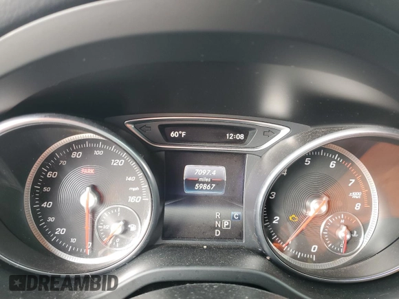 2018 Mercedes-Benz CLA 250 with VIN WDDSJ4EB1JN612712, listed as a Copart auction lot 45273445 with 59,867 mi miles and Salvage title. Bid and sale history available at DreamBid. Image 9.