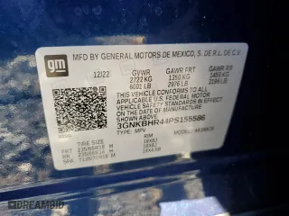 2023 Chevrolet Blazer LT with VIN 3GNKBHR44PS155586, listed as a Copart auction lot 46690095 with 42,831 mi miles and Salvage Title. Bid and sale history available at carsss.com. Image 15.