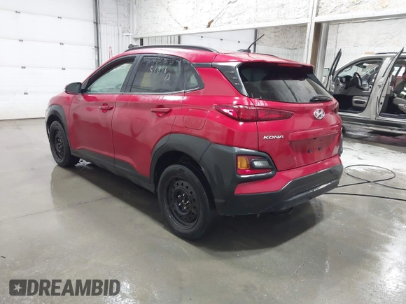 2020 Hyundai Kona SEL with VIN KM8K2CAA6LU537640, listed as a IAAI auction lot 41612563 with 51,838 mi miles. Bid and sale history available at carsss.com. Image 3.