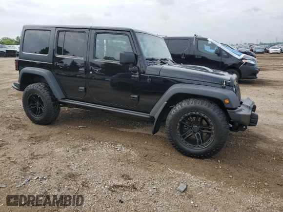 2013 Jeep Wrangler Unlimited Sahara with VIN 1C4BJWEG8DL584909, listed as a Copart auction lot 58520555 with 91,633 mi miles and Salvage title. Bid and sale history available at DreamBid. Image 4.