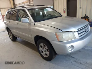2003 Toyota Highlander with VIN JTEGD21A430067514, listed as a IAAI auction lot 42586434 with 280,523 mi miles and . Bid and sale history available at DreamBid. Image 1.