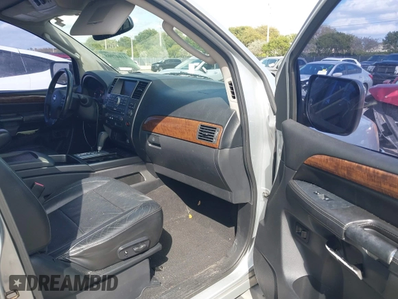 2011 Nissan Armada SV with VIN 5N1BA0ND2BN610453, listed as a IAAI auction lot 41647008 with 163,236 mi miles and . Bid and sale history available at DreamBid. Image 5.