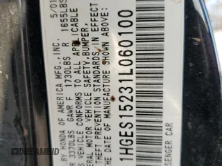 2001 Honda Civic with VIN 1HGES15231L060100, listed as a Copart auction lot 76254824 with Not provided miles and Clean title. Bid and sale history available at DreamBid. Image 12.