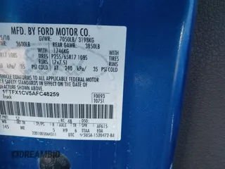 2010 Ford F-150 XL with VIN 1FTFX1CV5AFC48259, listed as a IAAI auction lot 41754918 with 167,088 mi miles. Bid and sale history available at carsss.com. Image 9.