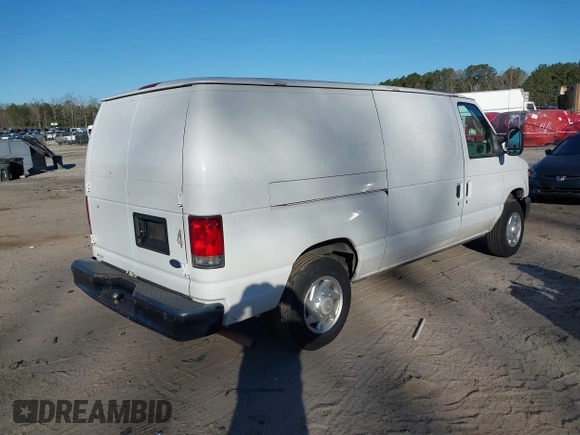 2011 Ford Econoline Cargo Commercial with VIN 1FTNE1EW2BDA61677, listed as a IAAI auction lot 41854181 with 195,582 mi miles and . Bid and sale history available at carsss.com. Image 4.