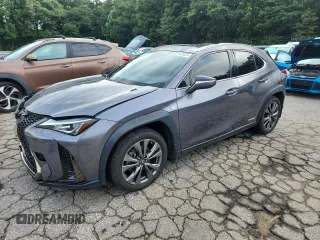 2021 Lexus UX 250h F Sport z VIN JTHR9JBH6M2041702, wystawiony jako Copart lot #61157525 z przebiegiem 64 681 mil mil oraz Szkoda całkowita • Salvage title. Historia ofert i sprzedaży dostępna na DreamBid. Obrazek 1.