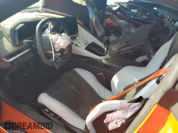 2021 Chevrolet Corvette 2LT with VIN 1G1YB3D45M5108742, listed as a Copart auction lot 83841584 with 0 mi miles and Salvage Title. Bid and sale history available at carsss.com. Image 8.
