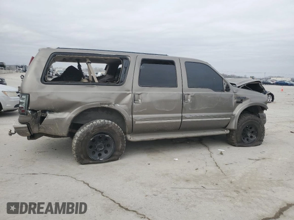 2005 Ford Excursion Limited с VIN 1FMNU43S15ED42741, выставлен на аукционе Copart как лот 43897955 с пробегом Не указан миль и Списание • Salvage title. История ставок и продаж доступна на DreamBid. Изображение 3.