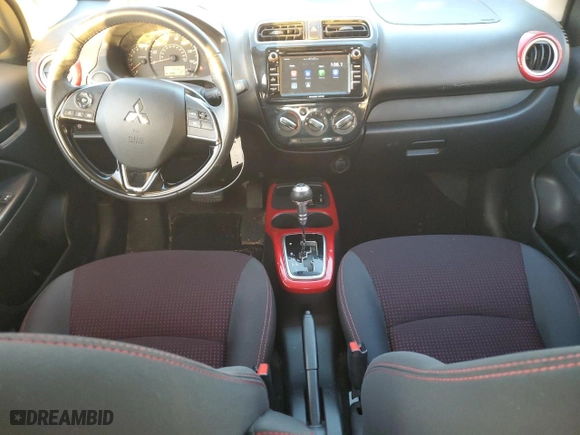 2019 Mitsubishi Mirage GT with VIN ML32A5HJ2KH011055, listed as a Copart auction lot 87843245 with 51192 miles and Salvage Title. Bid and sale history available at carsss.com. Image 8.
