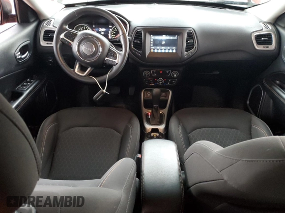 2018 Jeep Compass Sport with VIN 3C4NJCAB3JT123574, listed as a Copart auction lot 72248734 with 88,990 mi miles and Salvage title. Bid and sale history available at DreamBid. Image 8.