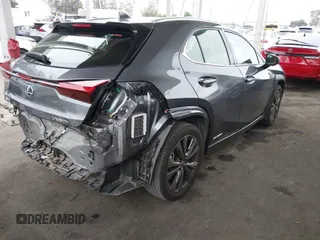 2020 Lexus UX 250h F Sport with VIN JTHR9JBH0L2025493, listed as a IAAI auction lot 42175227 with 18,315 mi miles and . Bid and sale history available at DreamBid. Image 4.