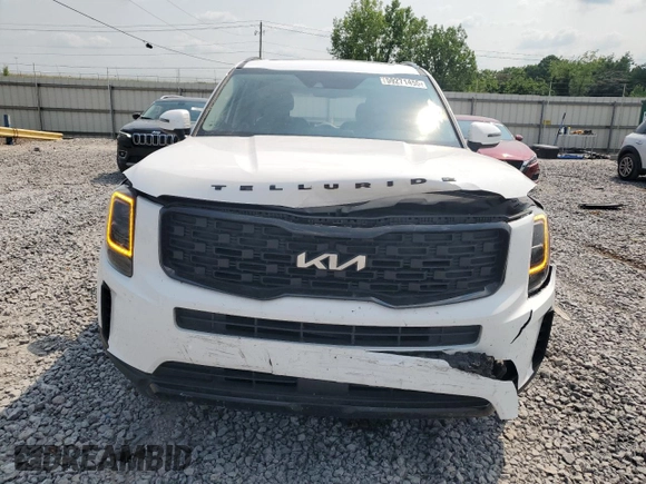 2022 Kia Telluride EX with VIN 5XYP3DHC3NG291087, listed as a Copart auction lot 59271455 with 75,318 mi miles and Salvage title. Bid and sale history available at DreamBid. Image 5.