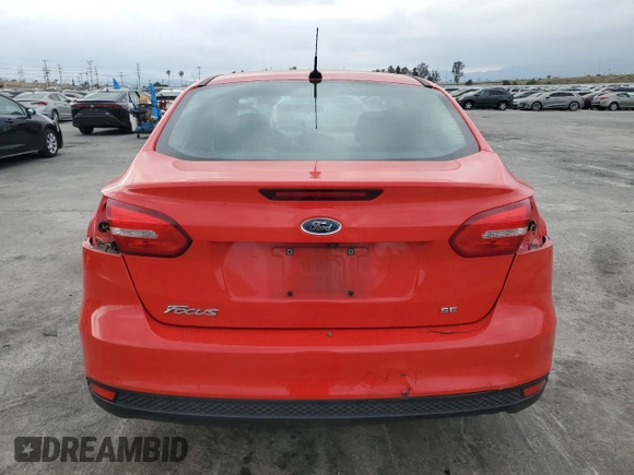 2016 Ford Focus SE with VIN 1FADP3F21GL210452, listed as a Copart auction lot 53812275 with 204,003 mi miles and Salvage Title. Bid and sale history available at carsss.com. Image 6.