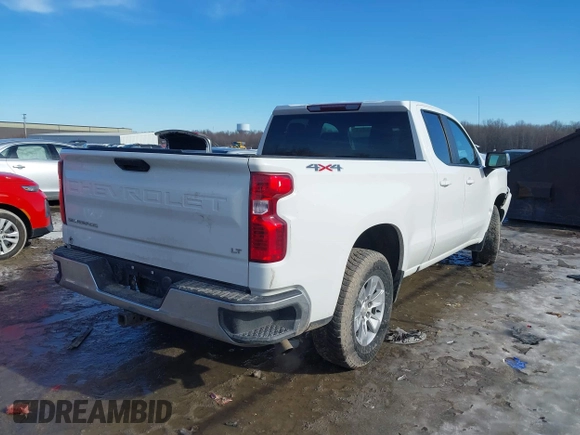 2020 Chevrolet Silverado 1500 LT with VIN 1GCRYDEK7LZ304671, listed as a IAAI auction lot 41460136 with 77,299 mi miles. Bid and sale history available at carsss.com. Image 4.