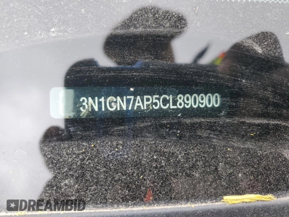 2012 Nissan Versa SV with VIN 3N1CN7AP5CL890900, listed as a Copart auction lot 55446645 with 79,429 mi miles and Non repairable. Bid and sale history available at DreamBid. Image 13.